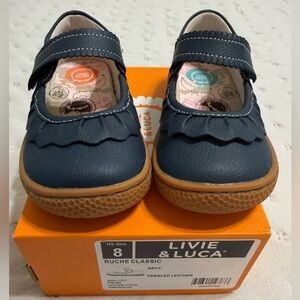 NIB -- Livie & Luca Ruche Classic Navy Shoes